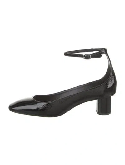 Pre-owned Intentionally Blank Patent Leather Pumps In Black