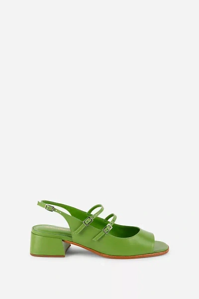 Intentionally Blank Peaches Heels In Green