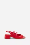 Intentionally Blank Peaches Heels In Red