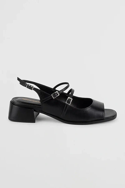 Intentionally Blank Peaches Slingback Heel In Black, Women's At Urban Outfitters