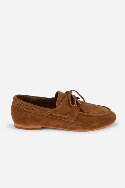 Intentionally Blank Pixie Boat Shoe In Tan, Women's At Urban Outfitters In Brown