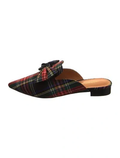 Pre-owned Intentionally Blank Printed Mules W/ Tags In Green