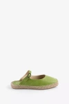 Intentionally Blank Reports Espadrille Sandals In Green
