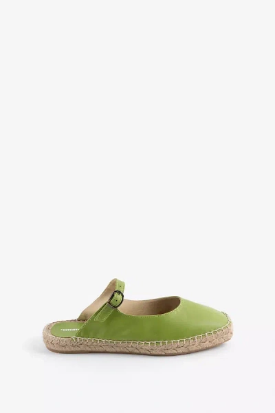 Intentionally Blank Reports Espadrille Sandals In Green