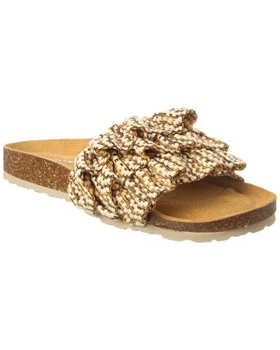 Intentionally Blank Ruffy Sandal In Beige