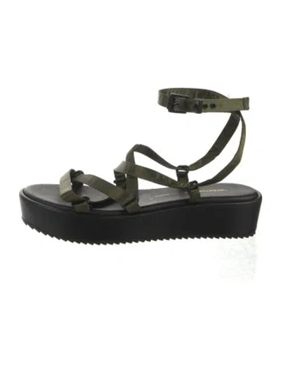 Pre-owned Intentionally Blank Sandals In Black