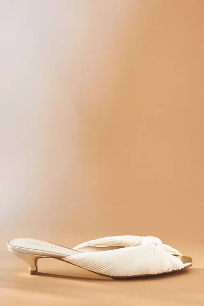 Intentionally Blank Slingback Heels In White