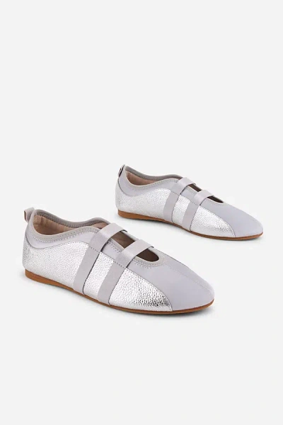 Intentionally Blank Sporty Slip On Ballet Sneaker In Mercury, Women's At Urban Outfitters In Animal Print