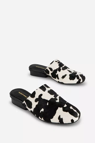 Intentionally Blank Touch Mules In Brown