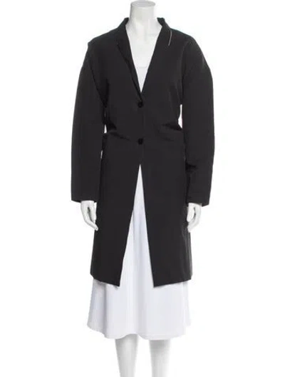 Pre-owned Intentionally Blank Trench Coat In Gray