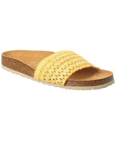 Intentionally Blank Triana Raffia Sandal In Yellow