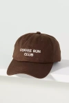 Intentionally Blank Typewriter Baseball Cap In Brown