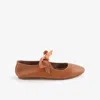 Intentionally Blank Valley Black Sole Ballet Flat In Brown