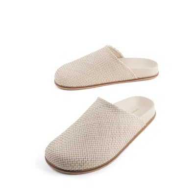 Intentionally Blank Women's Agatha Woven Slip On Mule-neutrals In Black