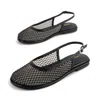 INTENTIONALLY BLANK WOMEN'S ANNA MESH SLINGBACK BALLET FLAT-BLACK
