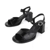 INTENTIONALLY BLANK WOMEN'S ASTRO HEELED SANDAL-BLACK