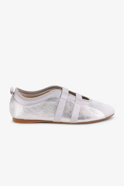 Intentionally Blank Women's Ballet Sneakers In Silver