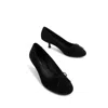 INTENTIONALLY BLANK WOMEN'S BINA SUEDE KITTEN HEEL-BLACK