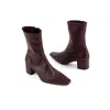 Intentionally Blank Women's Brown Carlton Heeled Mid Boot-purple In Brown