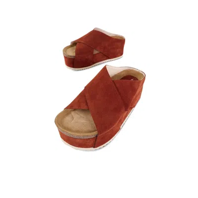 Intentionally Blank Women's Canberra Natural Sole Flatform Sandal-brown