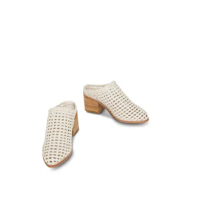 Intentionally Blank Women's Caps Heeled Mule-white