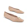 Intentionally Blank Women's Celda Crinkle Patent Flat-neutrals In Brown