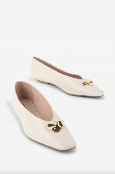 Intentionally Blank Women's Celda Flat Sandal In Cream In Neutral