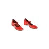 Intentionally Blank Christopher Mary Jane Shoes In Cherry