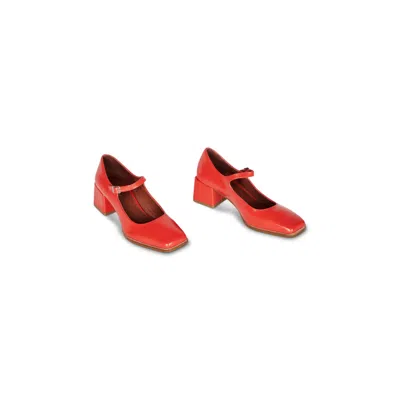 Intentionally Blank Christopher Mary Jane Shoes In Cherry