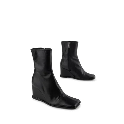 Intentionally Blank Women's Company Wedge Boot-black