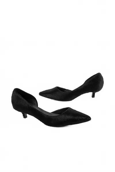 Intentionally Blank Women's Costa Cowhide Kitten Heel In Black