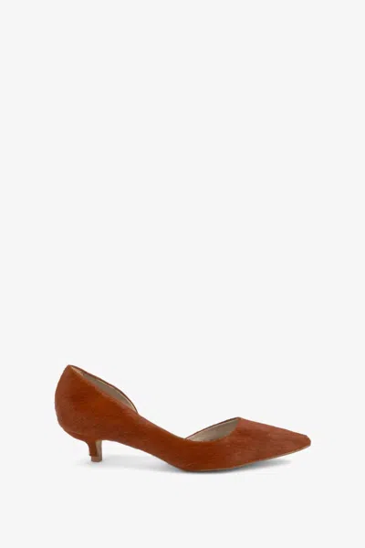 Intentionally Blank Women Costa Kitten Heel In Chestnut