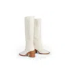 Intentionally Blank Coucou Tall Heeled Boot In White
