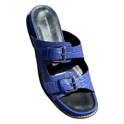 Intentionally Blank Women's Dot Sandals In Cobalt In Blue