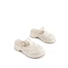 Intentionally Blank Women's Everclear Slip On Mule-white In White