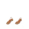 INTENTIONALLY BLANK WOMEN'S FIFI HEELED SANDAL-BROWN