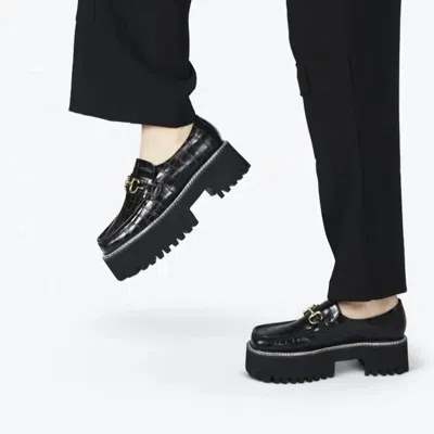 Intentionally Blank Women's Helix Platform Loafers In Black
