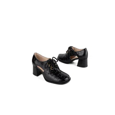 Intentionally Blank Women's Joe Joe Flared Oxford-black