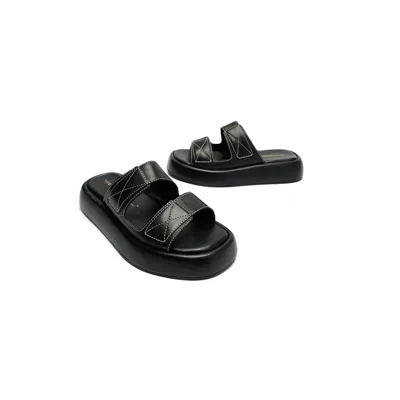 Intentionally Blank Women's Kiara Slide Sandal In Black