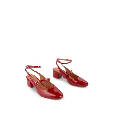 Intentionally Blank Women's Klavier Slingback Mary Jane-red