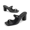 INTENTIONALLY BLANK WOMEN'S KOMPASS HEEL-BLACK