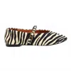 Intentionally Blank Larisa Flats Zebra In Neutral