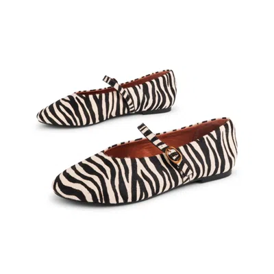 INTENTIONALLY BLANK WOMEN'S LARISA CALF HAIR MARY JANE FLAT-MULTICOLOUR