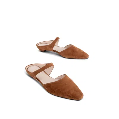Intentionally Blank Women's Lourdes Slip On Suede Mule-brown