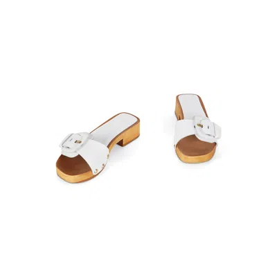 INTENTIONALLY BLANK WOMEN'S MAR CLOG-WHITE