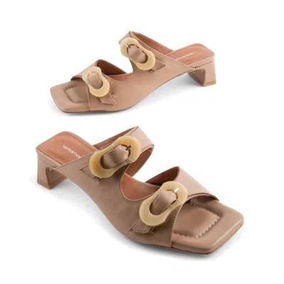 Intentionally Blank Women's Nora Square Toe Sandal- Brown
