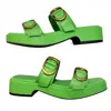 Intentionally Blank Women's Orion Sandal In Verde In Green