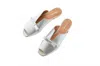 Intentionally Blank Women's Palace Slide Sandal In Mercury In Silver