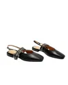 INTENTIONALLY BLANK WOMEN'S PEARL BALLET FLATS IN BLACK