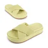 INTENTIONALLY BLANK WOMEN'S SYLVIE FLATFORM SANDAL-GREEN